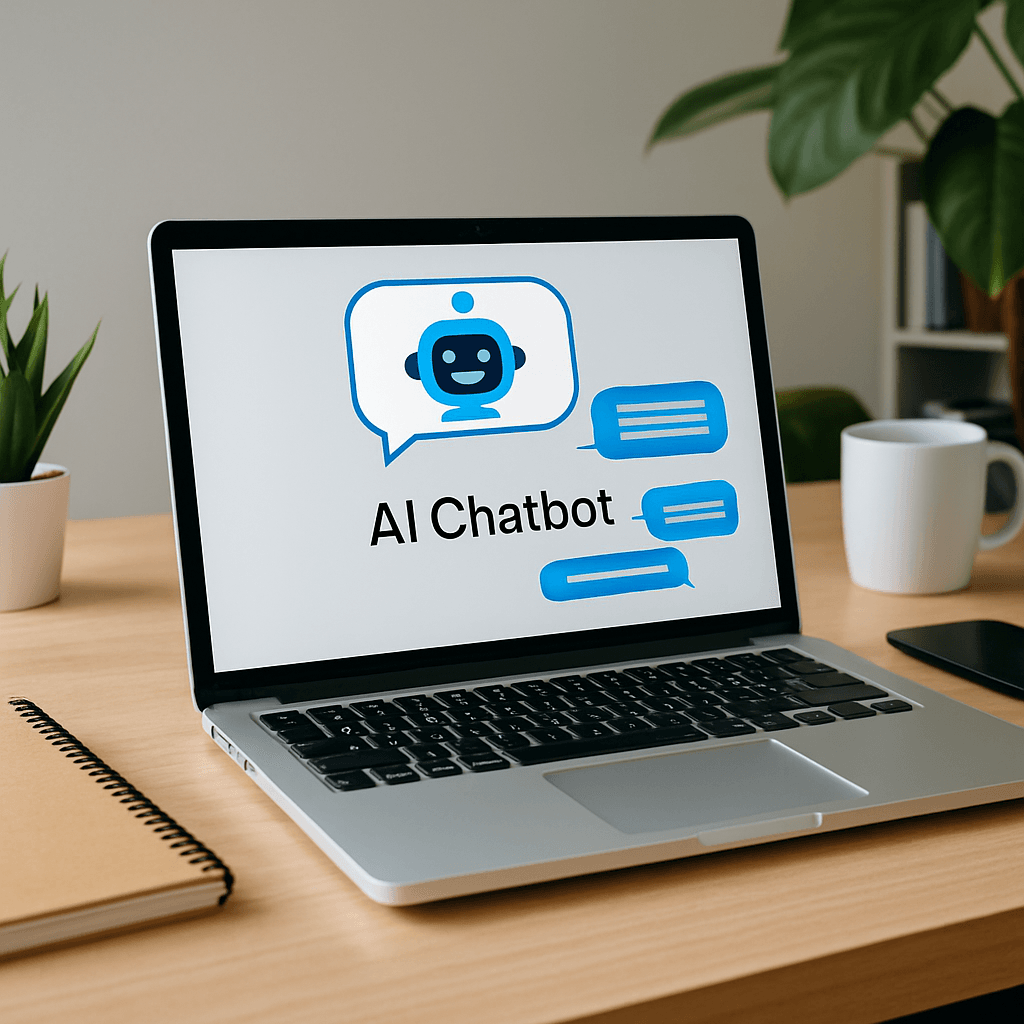 Webigen AI chatbot integration assisting website visitors through live conversation on a business site interface